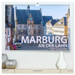 Marburg an der Lahn (hochwertiger Premium Wandkalender 2024 DIN A2 quer), Kunstdruck in Hochglanz - Wagner, Hanna
