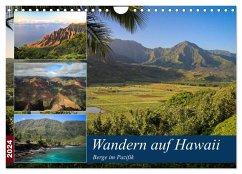 Wandern auf Hawaii - Berge im Pazifik (Wandkalender 2024 DIN A4 quer), CALVENDO Monatskalender
