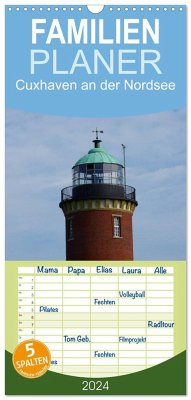 Familienplaner 2024 - Cuxhaven an der Nordsee mit 5 Spalten (Wandkalender, 21 x 45 cm) CALVENDO