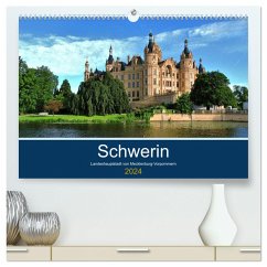Schwerin - Landeshauptstadt von Mecklenburg-Vorpommern (hochwertiger Premium Wandkalender 2024 DIN A2 quer), Kunstdruck in Hochglanz - Rein, Markus