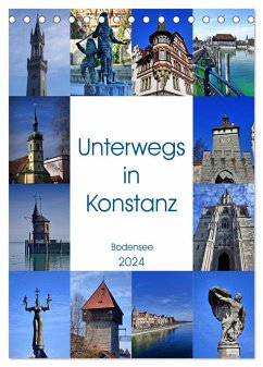 Unterwegs in Konstanz (Tischkalender 2024 DIN A5 hoch), CALVENDO Monatskalender