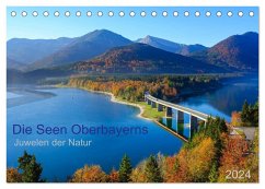Die Seen Oberbayerns Juwelen der Natur (Tischkalender 2024 DIN A5 quer), CALVENDO Monatskalender - Selection, Prime