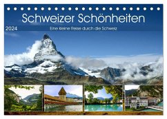 Schweizer Schönheiten (Tischkalender 2024 DIN A5 quer), CALVENDO Monatskalender