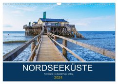 Nordseeküste Am Strand von Sankt Peter-Ording (Wandkalender 2024 DIN A3 quer), CALVENDO Monatskalender - Falke, Manuela