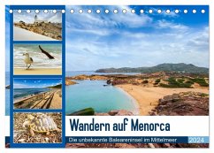Wandern auf Menorca (Tischkalender 2024 DIN A5 quer), CALVENDO Monatskalender
