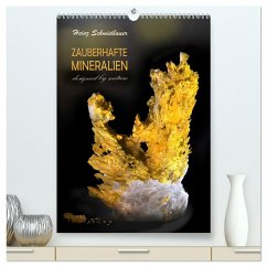 ZAUBERHAFTE MINERALIEN designed by nature (hochwertiger Premium Wandkalender 2024 DIN A2 hoch), Kunstdruck in Hochglanz