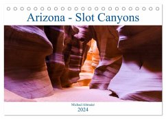 Arizona - Slot Canyons (Tischkalender 2024 DIN A5 quer), CALVENDO Monatskalender