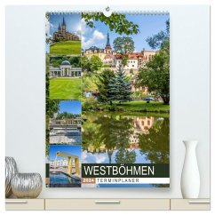 WESTBÖHMEN Terminplaner (hochwertiger Premium Wandkalender 2024 DIN A2 hoch), Kunstdruck in Hochglanz