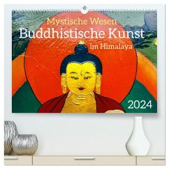 Mystische Wesen ¿ Buddhistische Kunst im Himalaya (hochwertiger Premium Wandkalender 2024 DIN A2 quer), Kunstdruck in Hochglanz