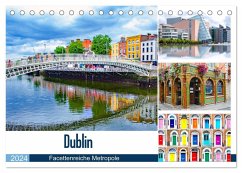 Dublin - Facettenreiche Metropole (Tischkalender 2024 DIN A5 quer), CALVENDO Monatskalender