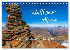 Walliser Alpen ¿ Europas »kleiner« Himalaya (Tischkalender 2024 DIN A5 quer), CALVENDO Monatskalender