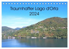 Traumhafter Lago d'Orta (Tischkalender 2024 DIN A5 quer), CALVENDO Monatskalender