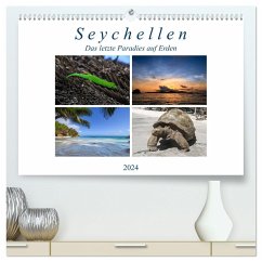 Seychellen - Das letzte Paradies auf Erden (hochwertiger Premium Wandkalender 2024 DIN A2 quer), Kunstdruck in Hochglanz