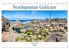 Nordspanien Galicien (Tischkalender 2024 DIN A5 quer), CALVENDO Monatskalender