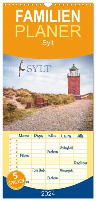 Familienplaner 2024 - Mythos Sylt mit 5 Spalten (Wandkalender, 21 x 45 cm) CALVENDO