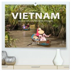 VIETNAM - Im Land des aufsteigenden Drachens (hochwertiger Premium Wandkalender 2024 DIN A2 quer), Kunstdruck in Hochglanz - Weigt, Mario