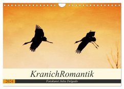 KranichRomantik (Wandkalender 2024 DIN A4 quer), CALVENDO Monatskalender