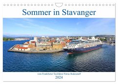 Sommer in Stavanger vom Frankfurter Taxifahrer Petrus Bodenstaff (Wandkalender 2024 DIN A4 quer), CALVENDO Monatskalender