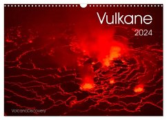 Vulkane 2024 (Wandkalender 2024 DIN A3 quer), CALVENDO Monatskalender - VolcanoDiscovery
