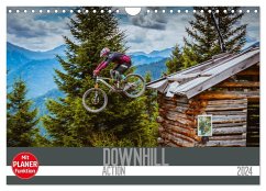 Downhill Action (Wandkalender 2024 DIN A4 quer), CALVENDO Monatskalender - Meutzner, Dirk