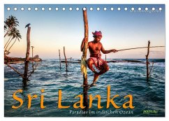 Sri Lanka - Paradies im indischen Ozean (Tischkalender 2024 DIN A5 quer), CALVENDO Monatskalender