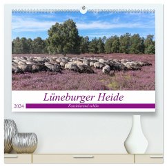 Lüneburger Heide - Faszinierend schön (hochwertiger Premium Wandkalender 2024 DIN A2 quer), Kunstdruck in Hochglanz