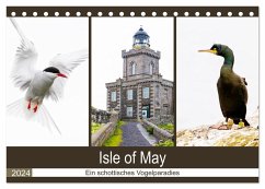 Isle of May - Ein schottisches Vogelparadies (Tischkalender 2024 DIN A5 quer), CALVENDO Monatskalender