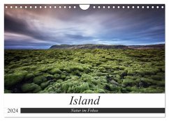 Island - Natur im Fokus (Wandkalender 2024 DIN A4 quer), CALVENDO Monatskalender - Weck, Dieter
