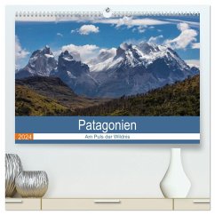 Patagonien - Am Puls der Wildnis (hochwertiger Premium Wandkalender 2024 DIN A2 quer), Kunstdruck in Hochglanz