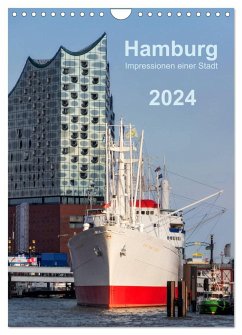 Hamburg - Impressionen einer Stadt (Wandkalender 2024 DIN A4 hoch), CALVENDO Monatskalender