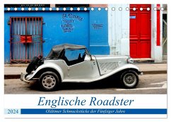 Englische Roadster - Oldtimer Schmuckstücke der Fünfziger Jahre (Tischkalender 2024 DIN A5 quer), CALVENDO Monatskalender
