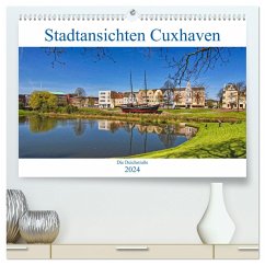 Stadtansichten Cuxhaven (hochwertiger Premium Wandkalender 2024 DIN A2 quer), Kunstdruck in Hochglanz