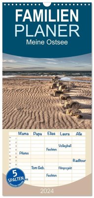 Familienplaner 2024 - Meine Ostsee mit 5 Spalten (Wandkalender, 21 x 45 cm) CALVENDO