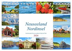 Neuseeland Nordinsel - faszinierende Orte am anderen Ende der Welt (Tischkalender 2024 DIN A5 quer), CALVENDO Monatskalender