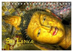 Sri Lanka - Tempel, Tee und Elefanten (Tischkalender 2024 DIN A5 quer), CALVENDO Monatskalender