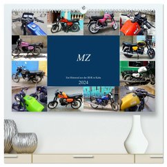 MZ - Ein Motorrad aus der DDR in Kuba (hochwertiger Premium Wandkalender 2024 DIN A2 quer), Kunstdruck in Hochglanz - Löwis of Menar, Henning von