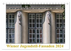 Wiener Jugendstil-Fassaden (Tischkalender 2024 DIN A5 quer), CALVENDO Monatskalender - Braun, Werner