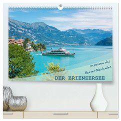 Der Brienzersee - Im Herzen des Berner Oberlandes (hochwertiger Premium Wandkalender 2024 DIN A2 quer), Kunstdruck in Hochglanz