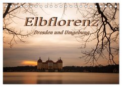 Elbflorenz - Dresden und Umgebung (Tischkalender 2024 DIN A5 quer), CALVENDO Monatskalender
