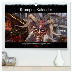 Krampus Kalender 2024 (hochwertiger Premium Wandkalender 2024 DIN A2 quer), Kunstdruck in Hochglanz - Mueller, Christian