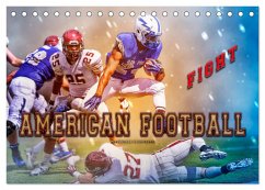 American Football - Fight (Tischkalender 2024 DIN A5 quer), CALVENDO Monatskalender