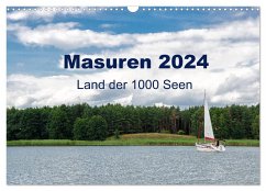 Masuren 2024 - Land der 1000 Seen (Wandkalender 2024 DIN A3 quer), CALVENDO Monatskalender