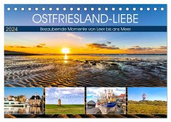 OSTFRIESLAND-LIEBE (Tischkalender 2024 DIN A5 quer), CALVENDO Monatskalender - Dreegmeyer, Andrea