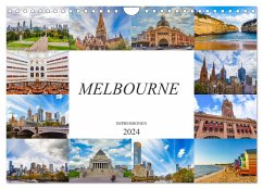 Melbourne Impressionen (Wandkalender 2024 DIN A4 quer), CALVENDO Monatskalender