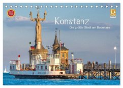 Konstanz - die größte Stadt am Bodensee (Tischkalender 2024 DIN A5 quer), CALVENDO Monatskalender