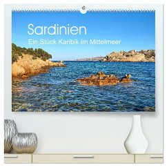 Sardinien - Ein Stück Karibik im Mittelmeer (hochwertiger Premium Wandkalender 2024 DIN A2 quer), Kunstdruck in Hochglanz