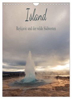 Island - Reykjavic und der wilde Südwesten (Wandkalender 2024 DIN A4 hoch), CALVENDO Monatskalender