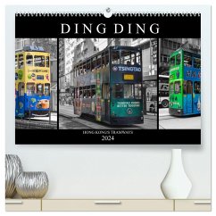 Ding Ding - Hong Kong's Tramways (hochwertiger Premium Wandkalender 2024 DIN A2 quer), Kunstdruck in Hochglanz
