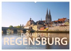 Donauperle Regensburg (Wandkalender 2024 DIN A2 quer), CALVENDO Monatskalender