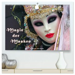 Magie der Masken (hochwertiger Premium Wandkalender 2024 DIN A2 quer), Kunstdruck in Hochglanz - Haafke, Udo